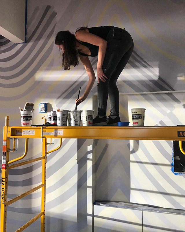 Google NYC Mural Painting During COVID