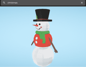 Google Poly Snowman