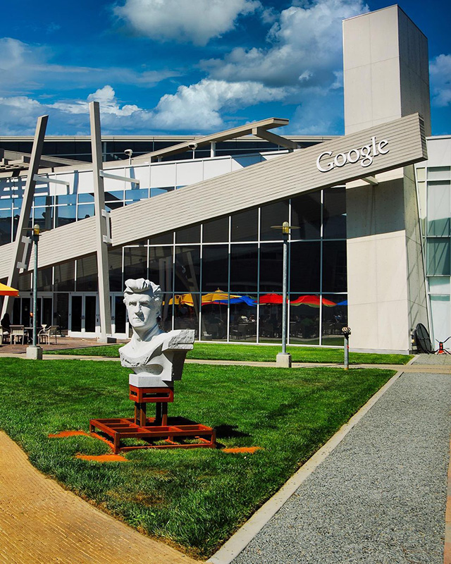 Head Bust At Google