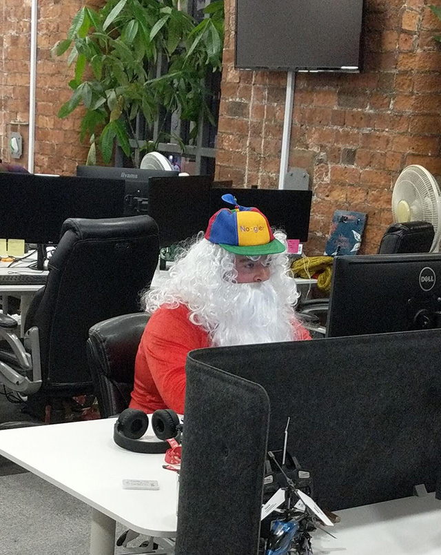 Noogler Santa Coding At Google