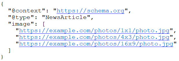 Multiple images in structured data