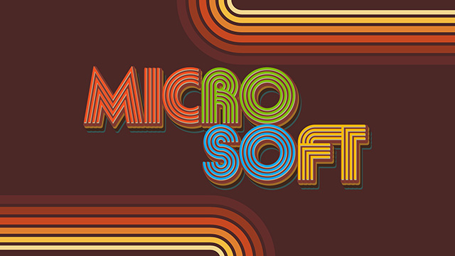 Original Retro Microsoft Logo