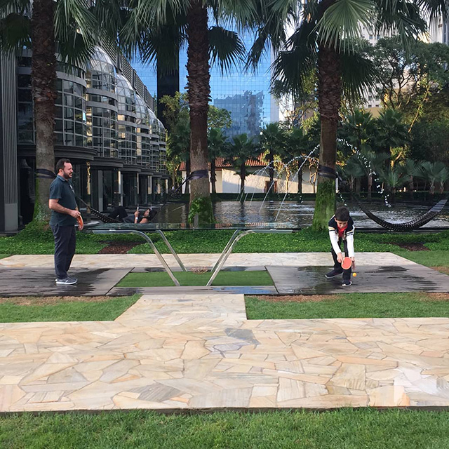 Google Brazil Outdoor Ping Pong Table