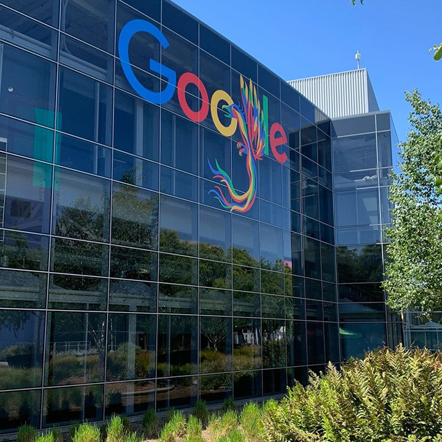 Google Dragon Sign At GooglePlex