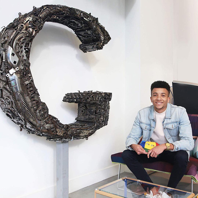 Metal Scraps G Google Logo