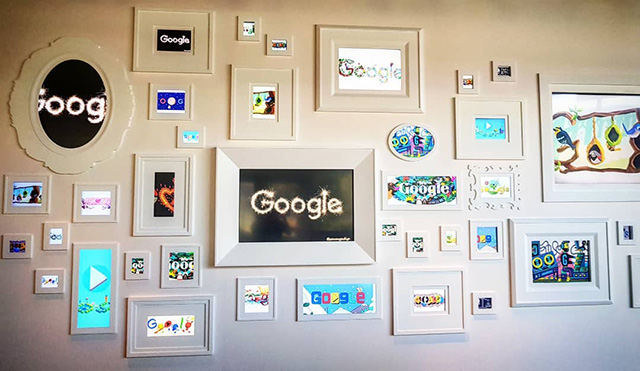 Google Photo Frame Wall