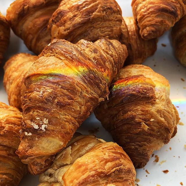Google Rainbow Croissants