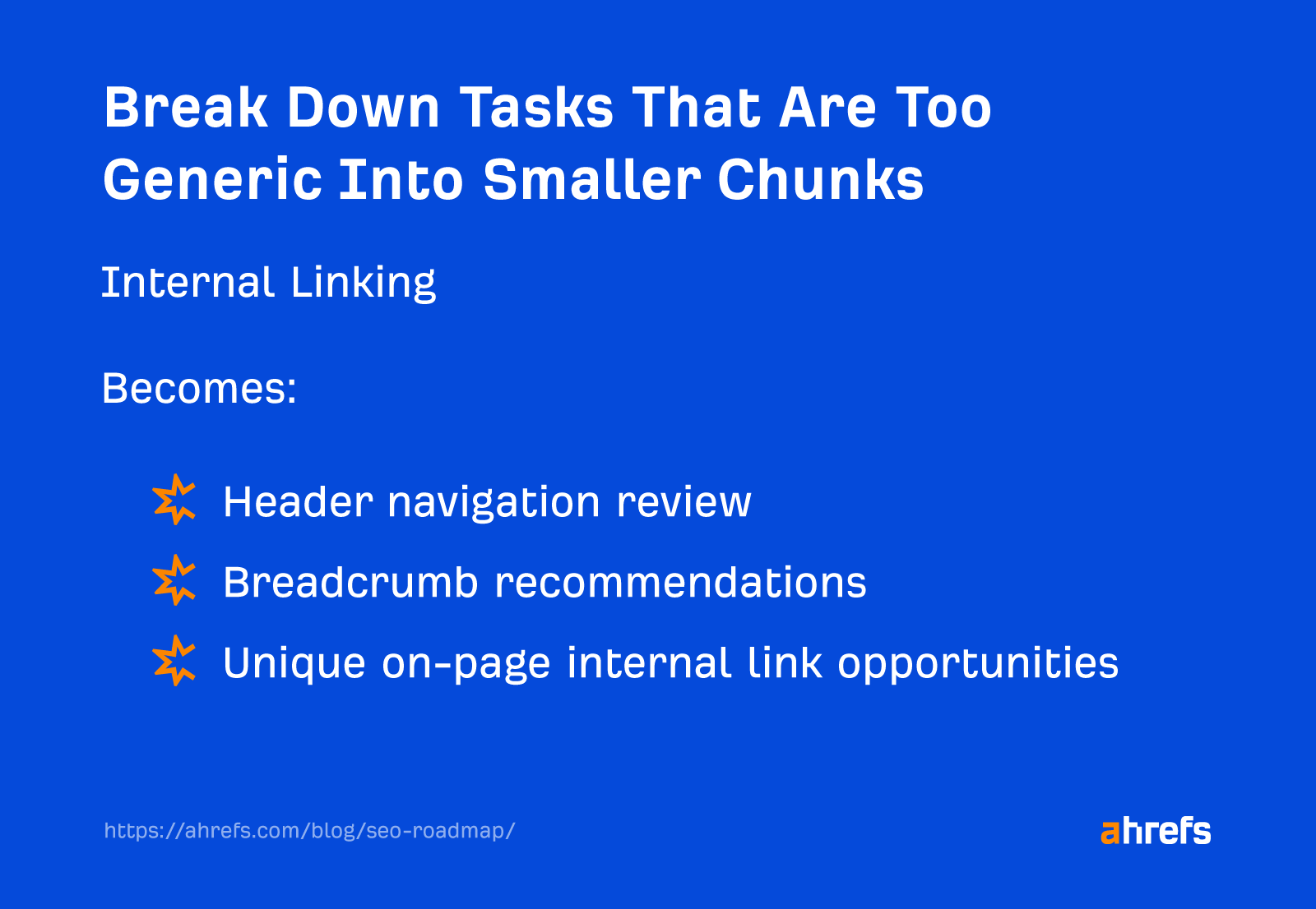 Task being broken down into multiple tasks