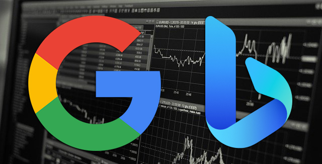 Google Microsoft Bing Stocks