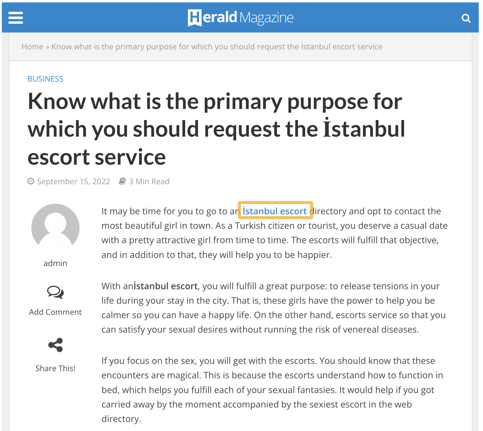 Potential paid link example
