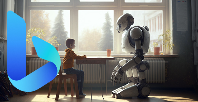 Bing Robot Boy Classroom