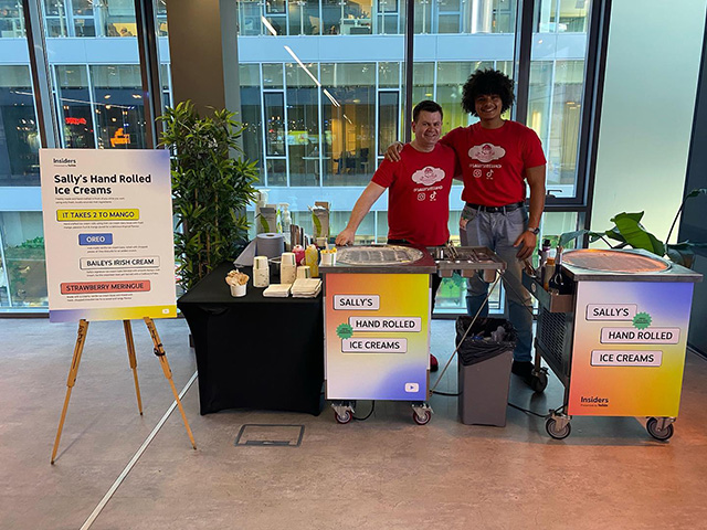 Google Dublin Hand Rolled Ice Cream