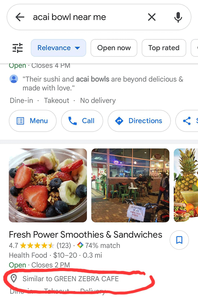 Google Local Listing Similar To