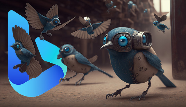 Bing Bird Robots Free Flying 640