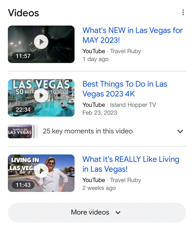 Google More Videos Normal