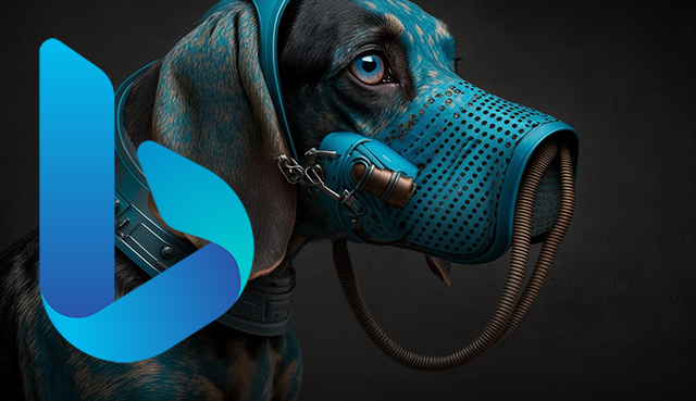 Blue Dog Muzzle Bing Logo