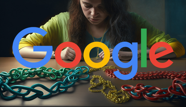 Google Chains Links Woman