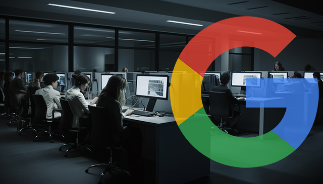 People Writing Computer Google Logo