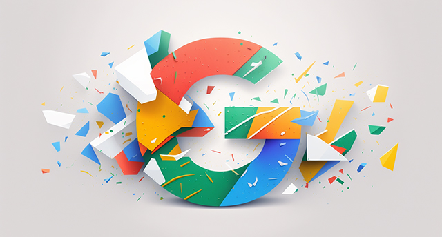 Google Logo Splitting Apart