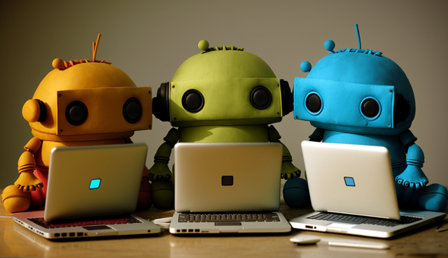 Robots On Laptops