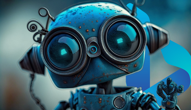 Hard Of See Bing Robot Glasses