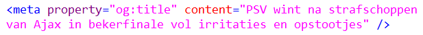 Open Graph title meta tag