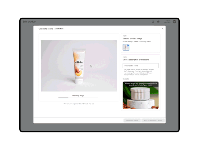 Google Product Studio Scenes
