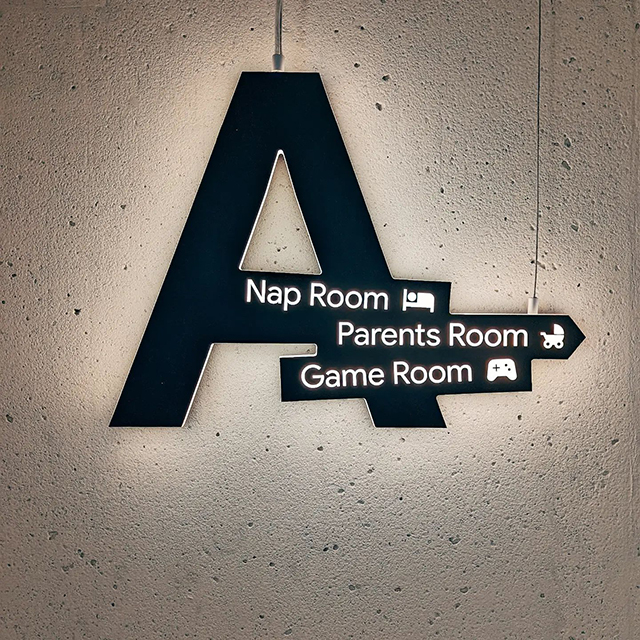Google Europa Game, Nap and Parents Room Sign