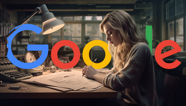 Woman Translator Google Logo