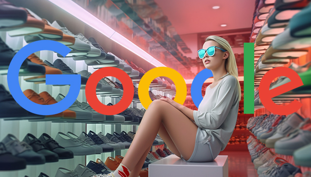 Woman 3d Glasses Shoe Store