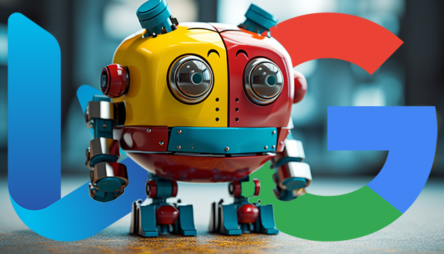 Google Bard Bing Chat Small Robot