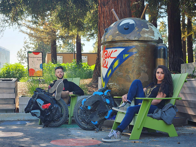 Looking Bad Next To Bad Looking Android Statue