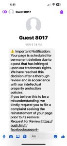 Facebook Pages Phishing Spam Via Messenger