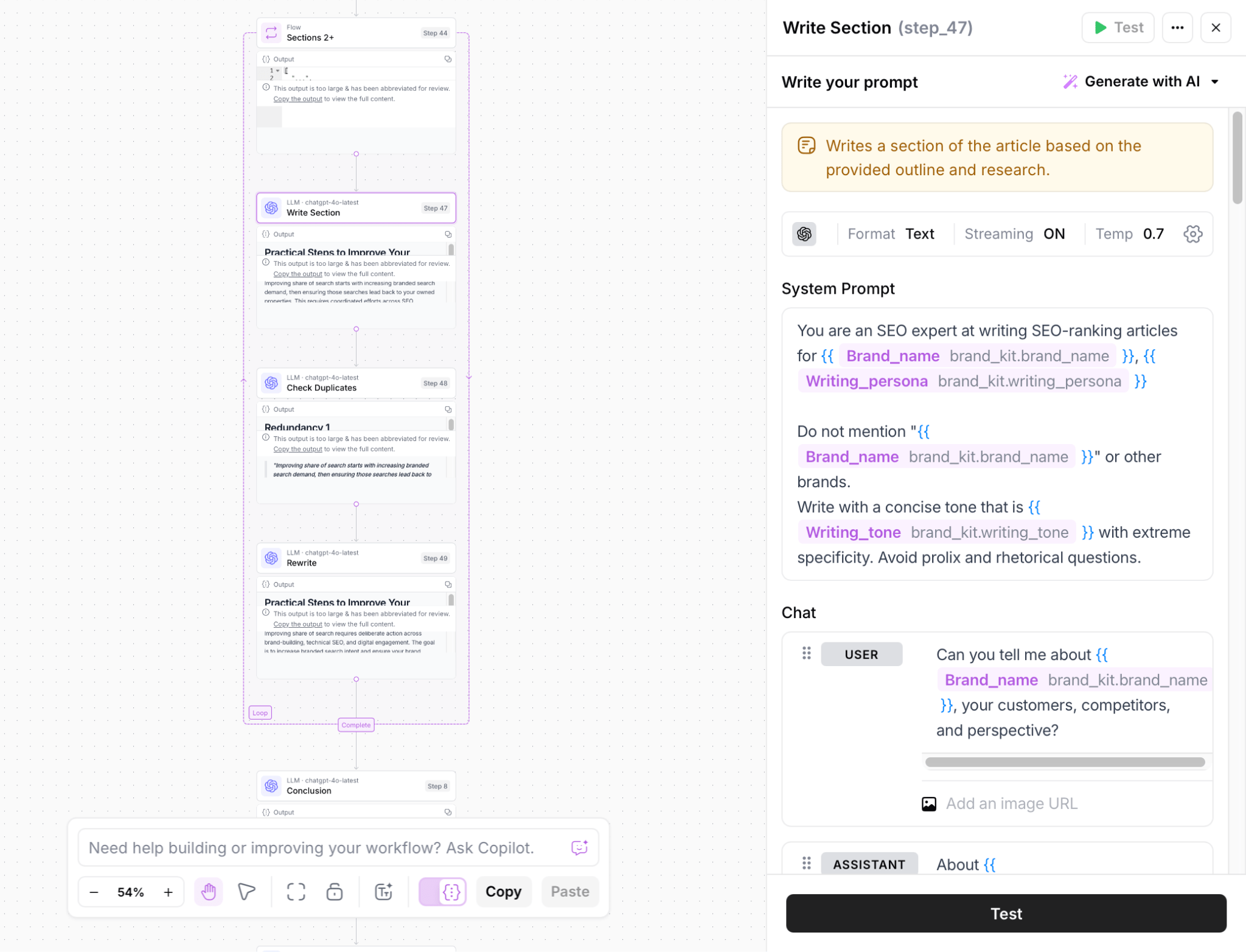 Another AI automation workflow from AirOp.s 