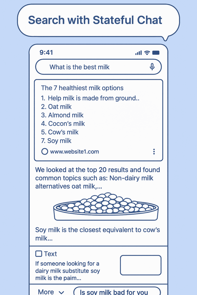 Search with Stateful Chat Patent by Google