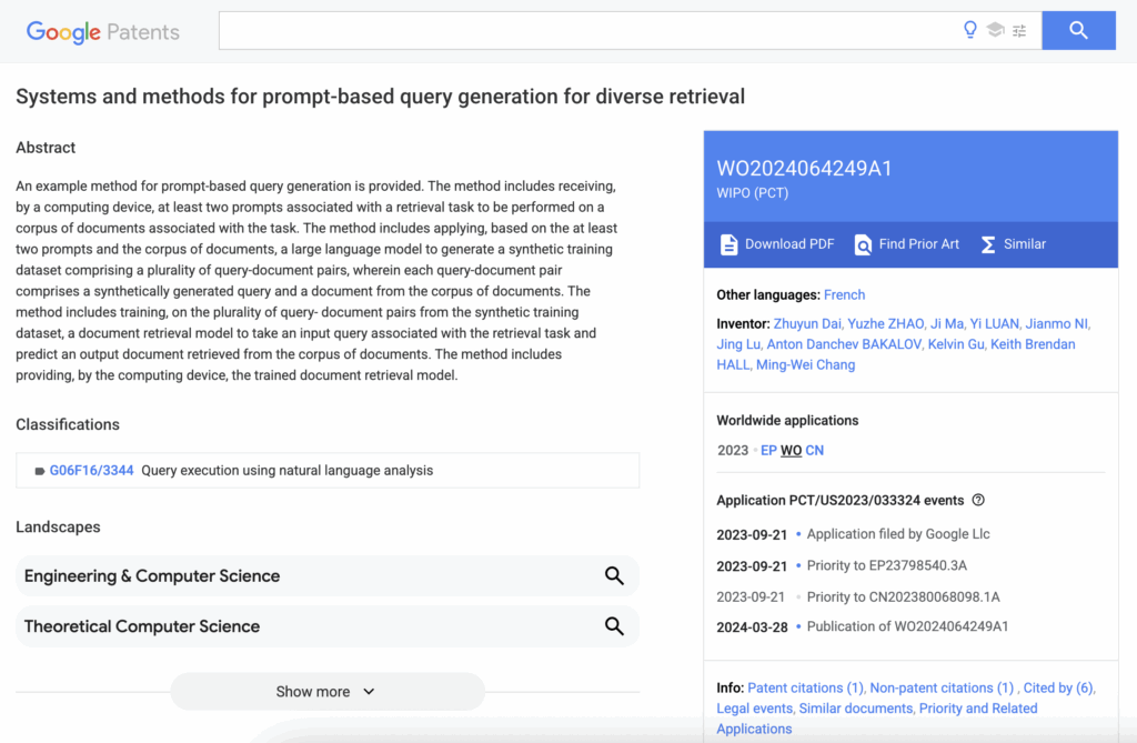 Patent WO2024064249A1