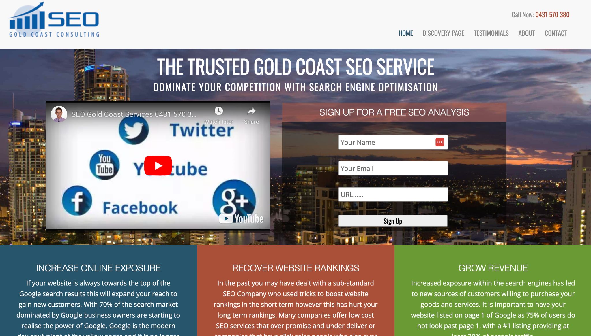 Example of a website designed by SEO professional that is visually overwhelming and cluttered providing an overwhelming experience for users.
