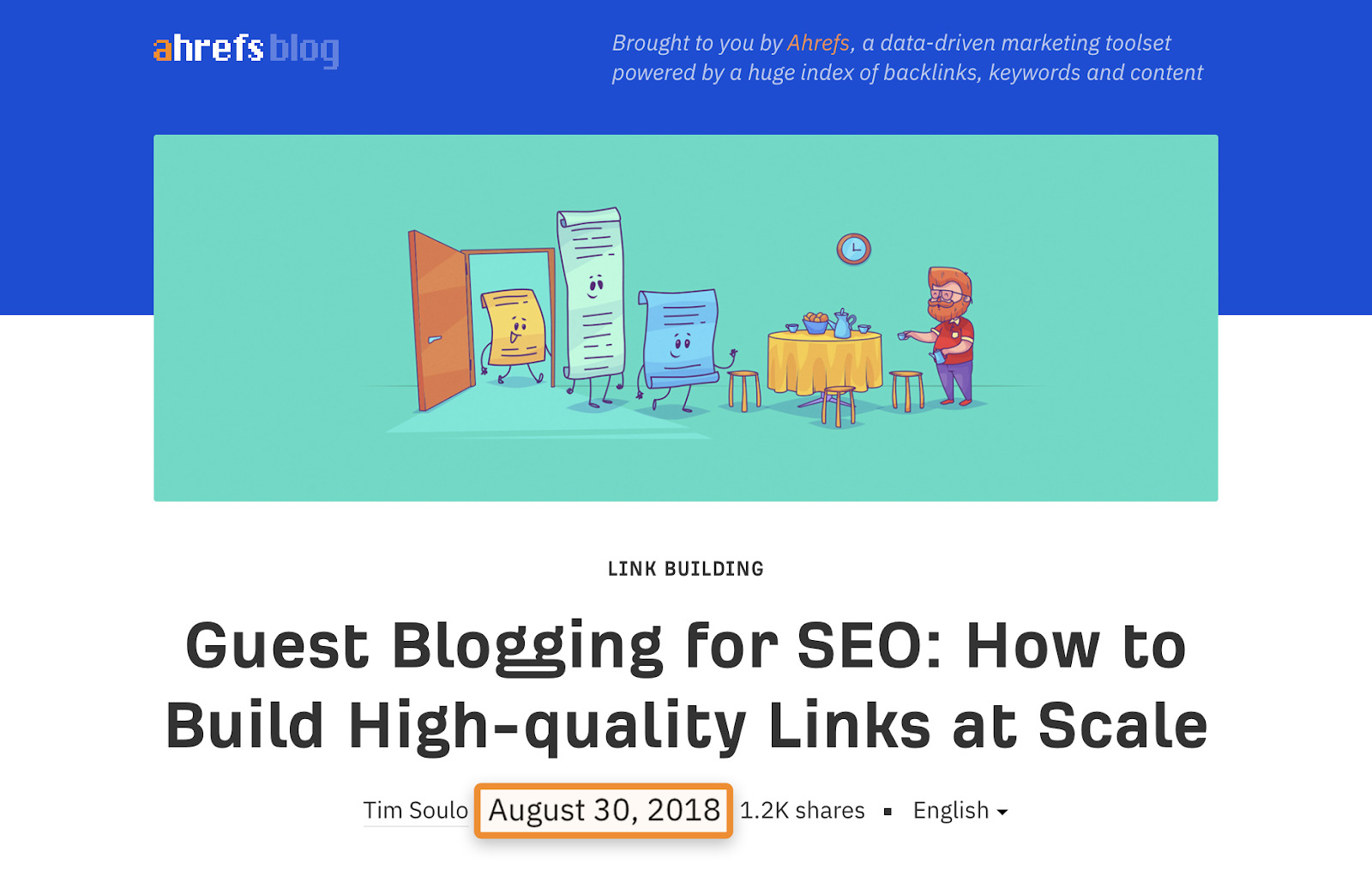 7 guest blogging publish date