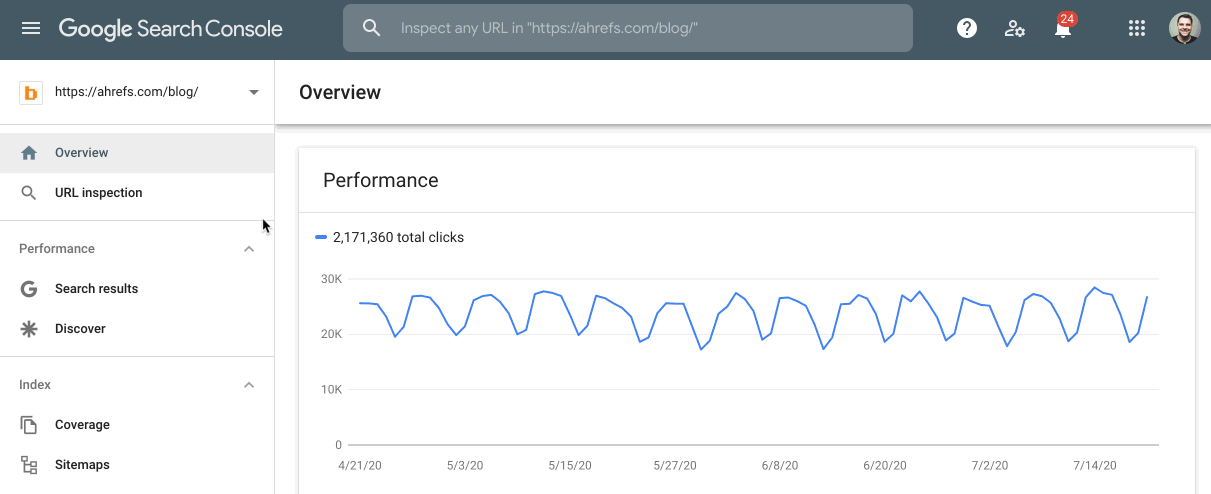 search console reindexing